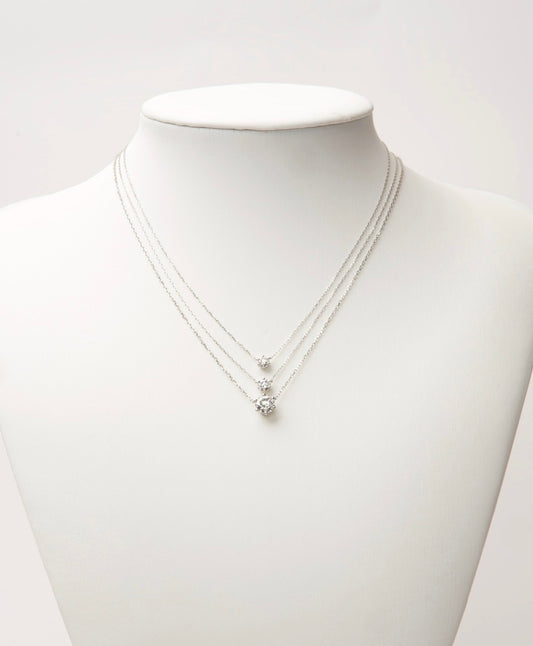 一粒ネックレス PT950 0.3ct