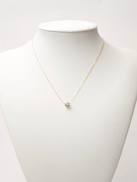 一粒ネックレス K18 1ct
