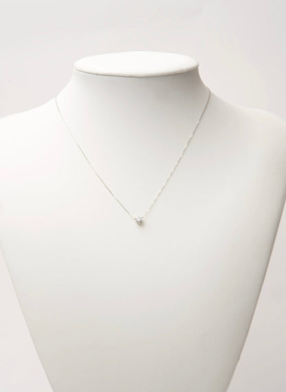一粒ネックレス PT950 0.3ct