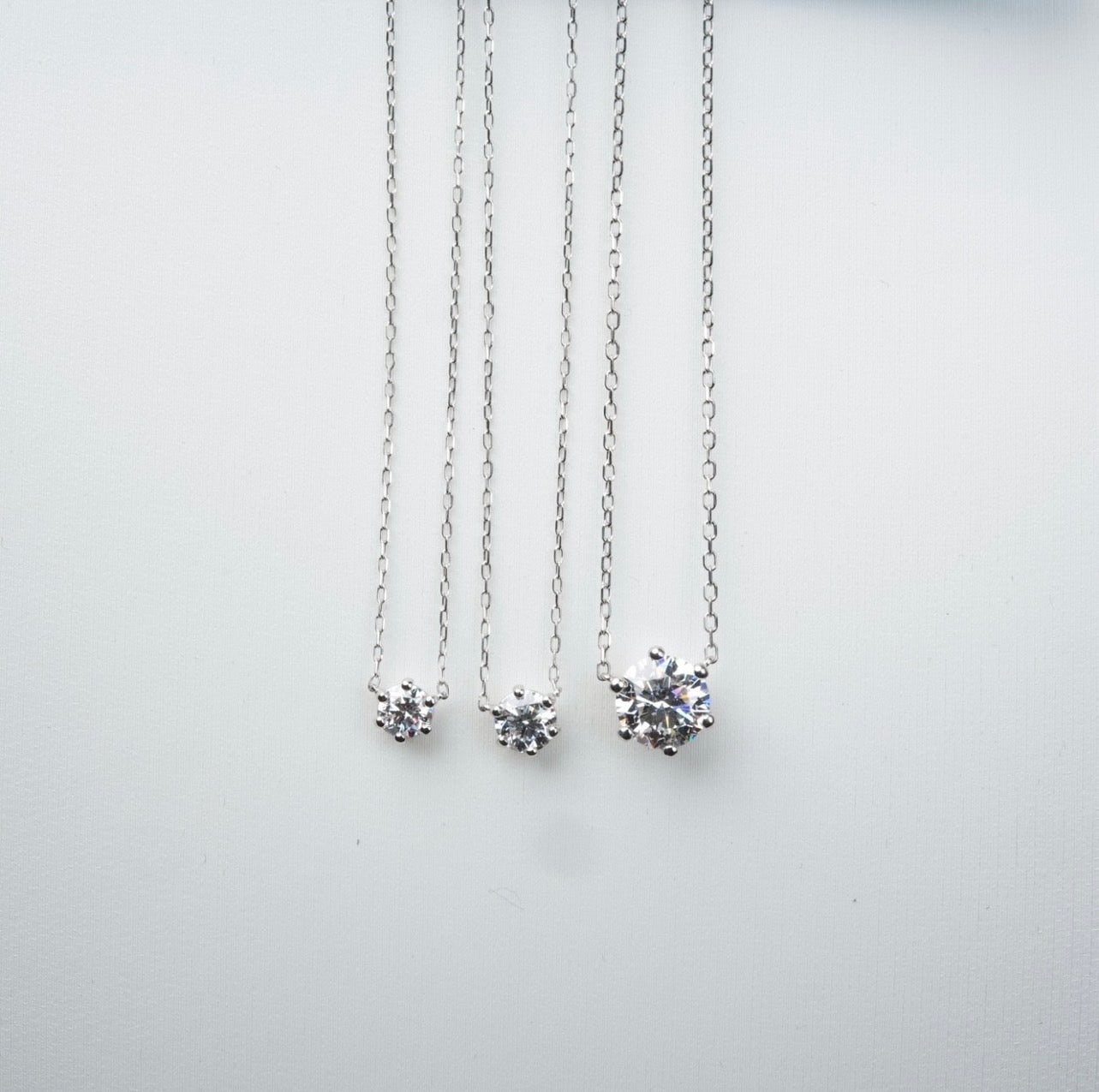 一粒ネックレス PT950 0.3ct