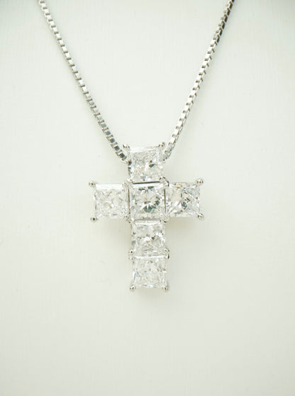 クロスペンダント　PT9501850 2.53ct  50cm
